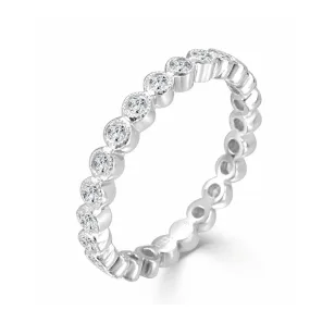 14k Gold & Diamond Beaded Ring - 0.34ct