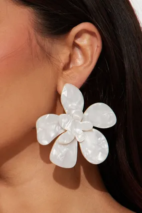Aloha Earrings - White