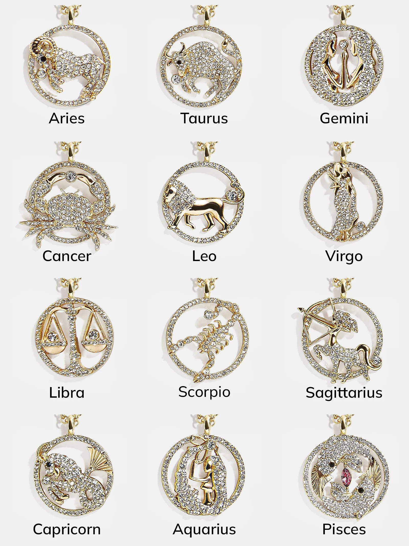 Andrea Zodiac Necklace - Leo
