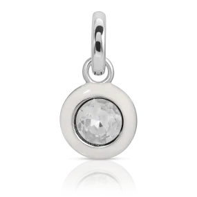 April Diamond Birthstone Charm - Round