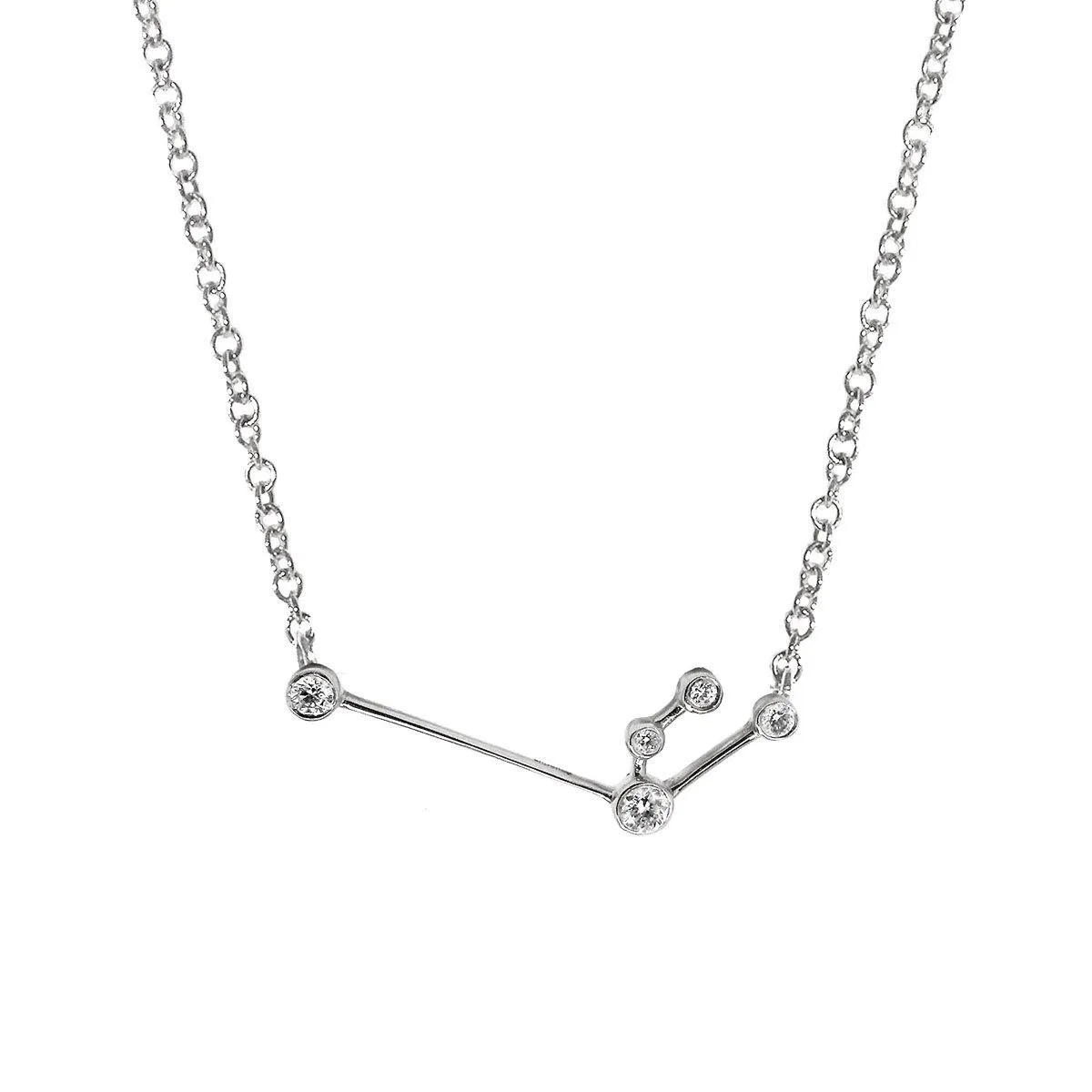 Aquarius Zodiac Necklace | 1.70GMS .10CT