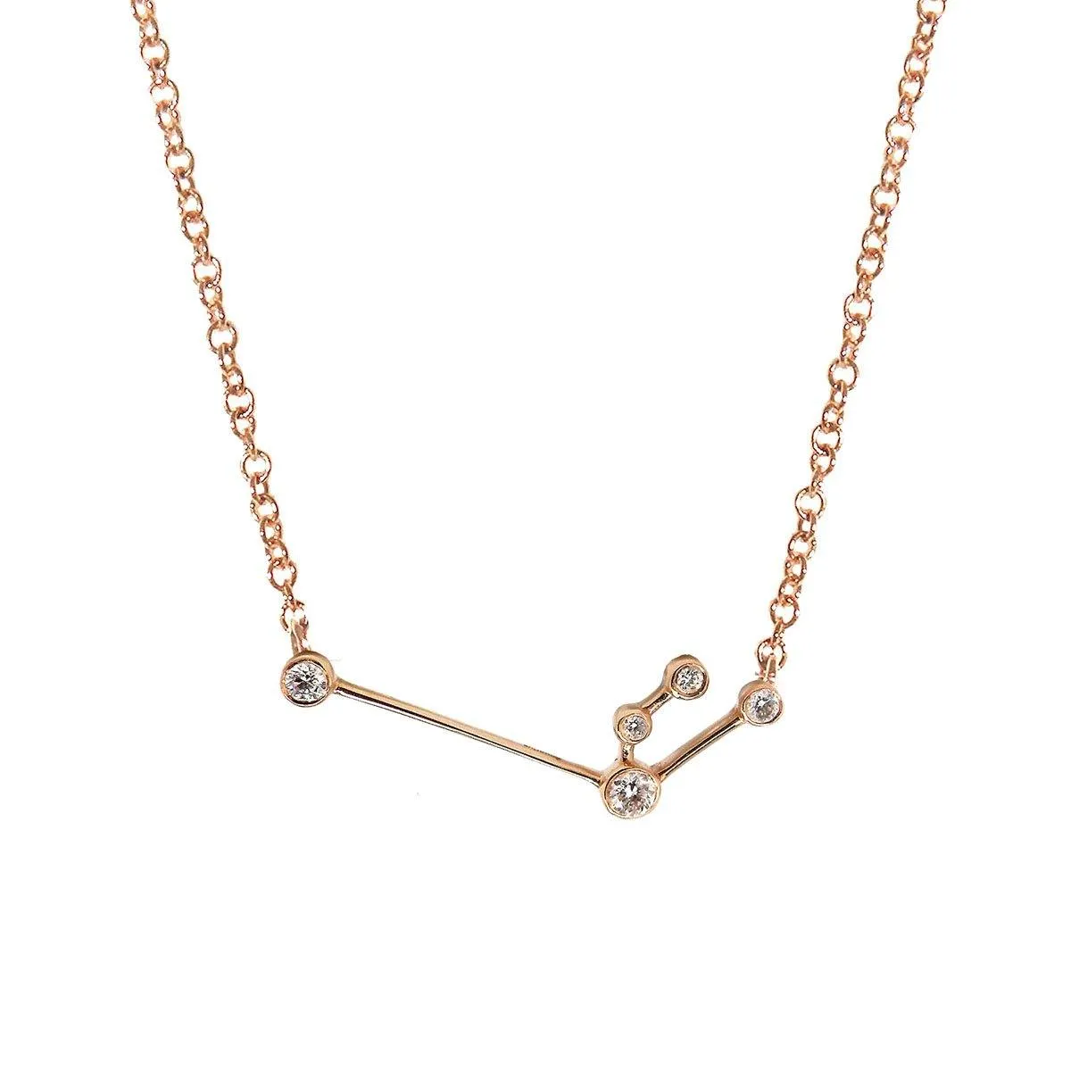 Aquarius Zodiac Necklace | 1.70GMS .10CT