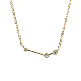 Aries Zodiac Necklace | 1.50GMS .10CT