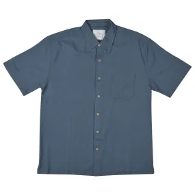 Bamboo Shirt Plain - blue steel