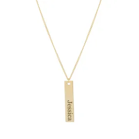 Bar Name Necklace