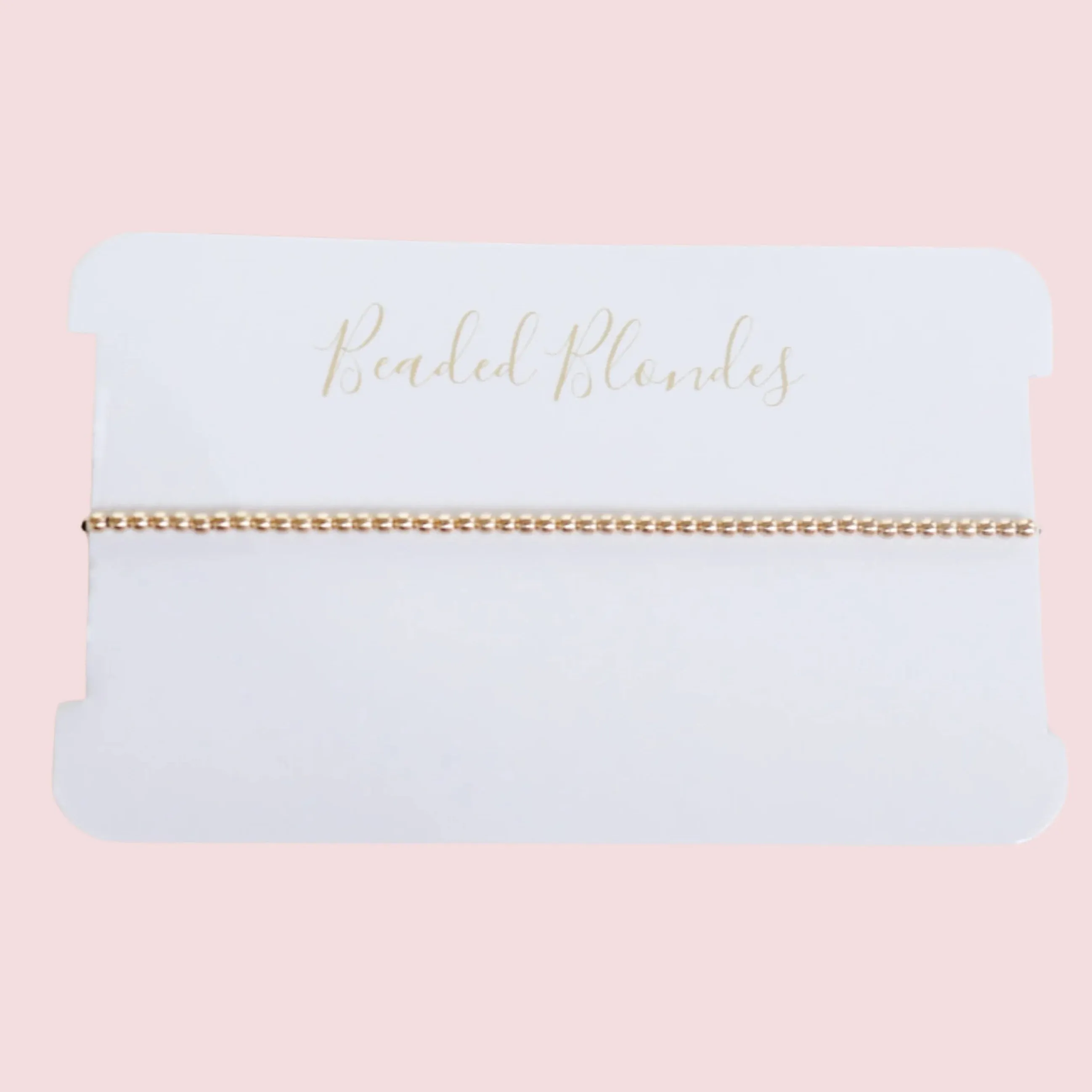 Beaded Blondes | 2MM Gold Beaded Bracelet