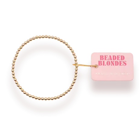 Beaded Blondes | 3MM Gold Beaded Bracelet