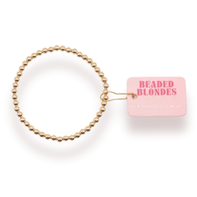 Beaded Blondes | 4MM Gold Beaded Bracelet
