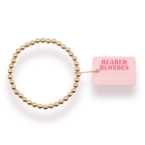 Beaded Blondes | 5MM Gold Beaded Bracelet