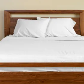 BedVoyage Melange viscose from Bamboo Cotton Bed Sheets - Snow