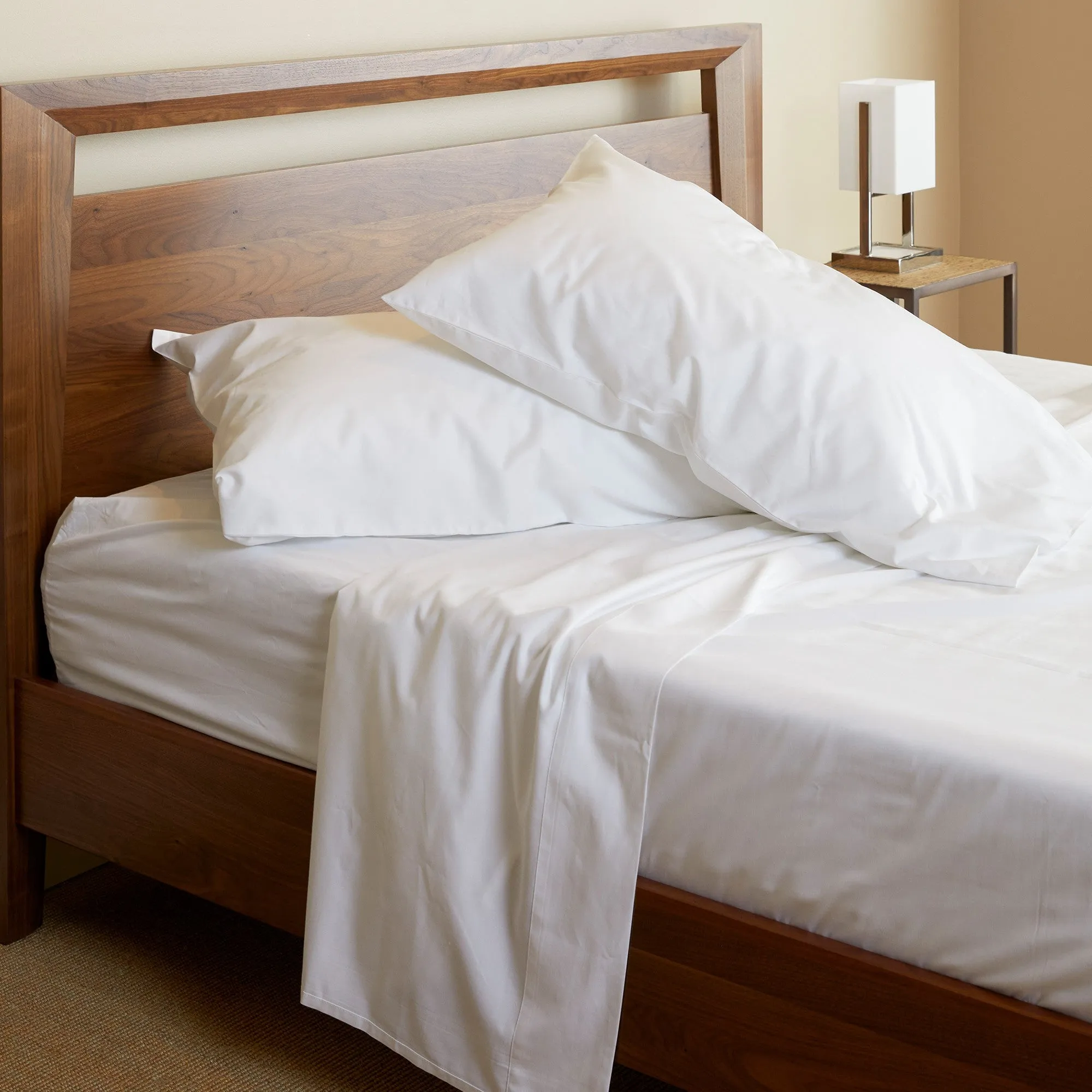BedVoyage Melange viscose from Bamboo Cotton Bed Sheets - Snow