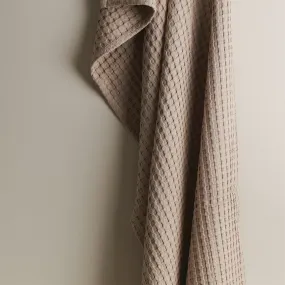 Beehive Bamboo Textured Waffle Bath Towel-Clay
