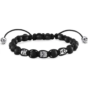 Bracelet in Obsidian and Silver