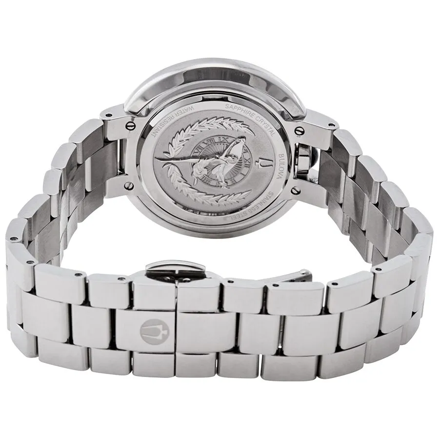 Bulova Rubaiyat Quartz Diamond White Mother of Pearl Dial Ladies Watch 96P213