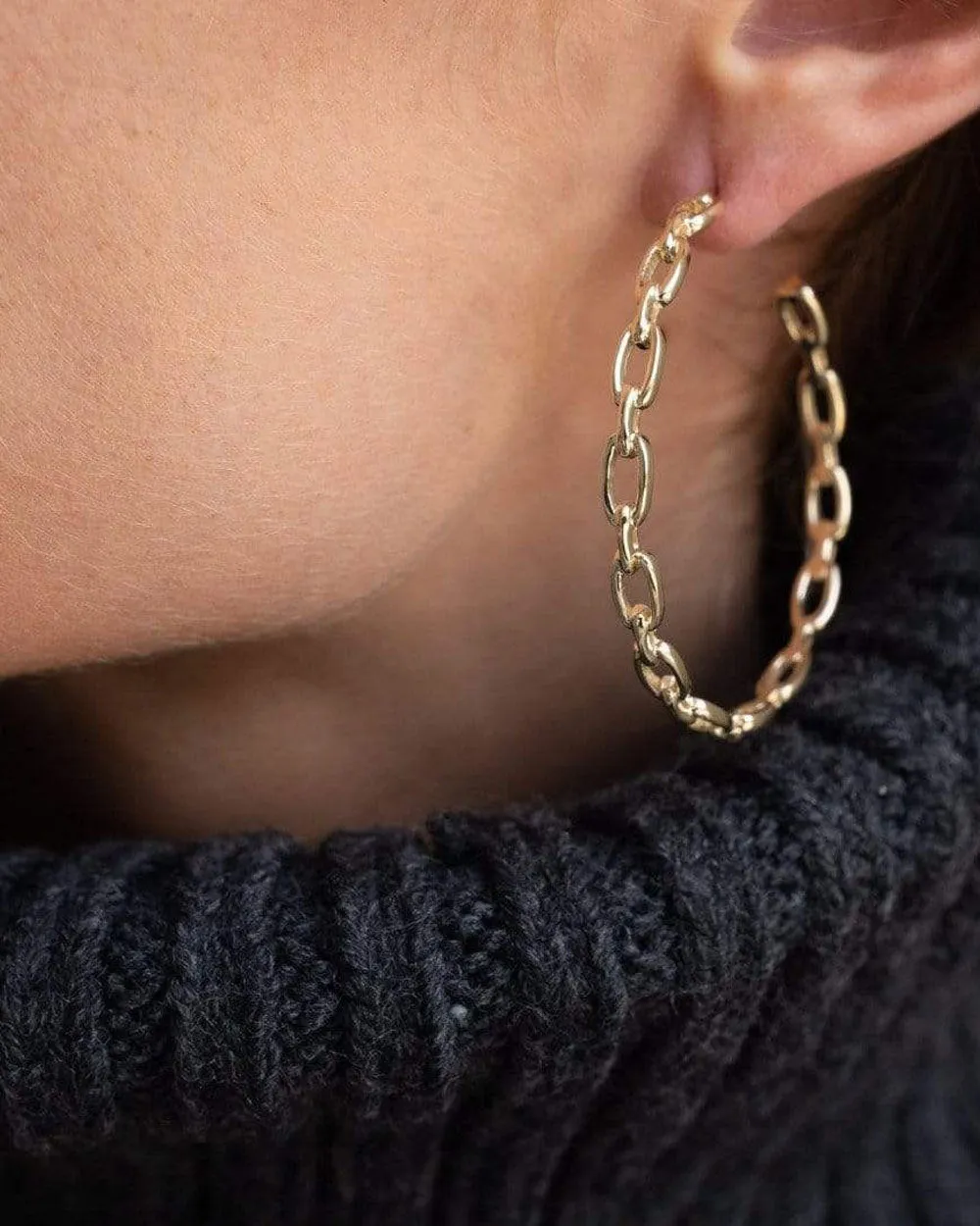 Carmine 2” Hoop Earrings