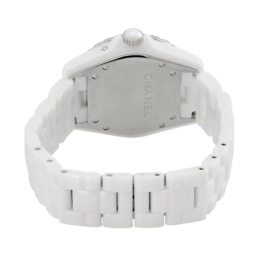 Chanel J12 Moon Phase Mother of Pearl Dial White Ceramic Ladies Watch H3404