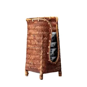 Chic Bamboo Handmade Tea Cup Holder Rack - Natural Storage for Kung Fu Cups