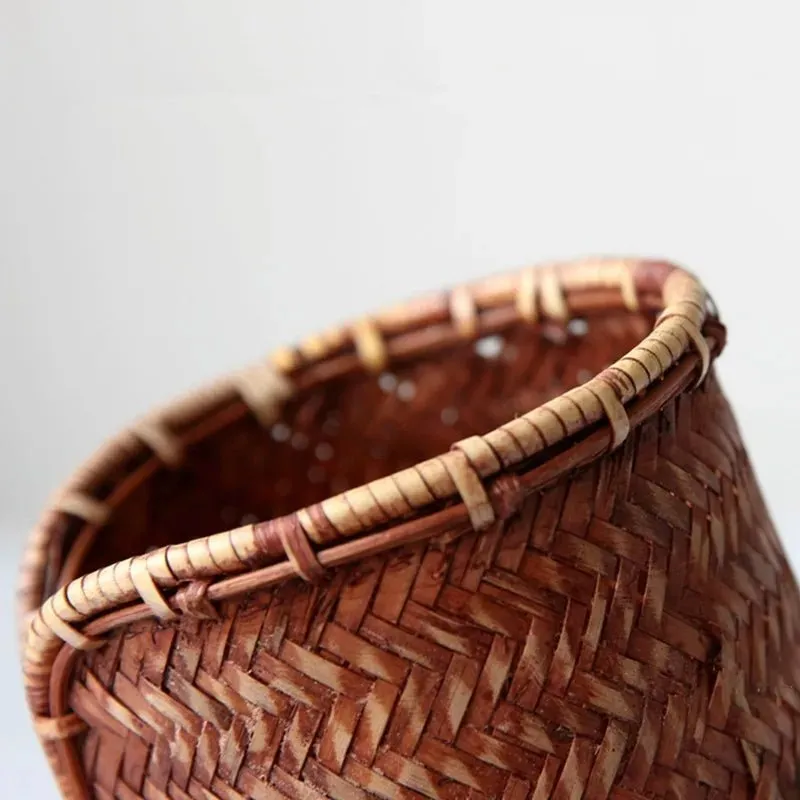 Chic Bamboo Handmade Tea Cup Holder Rack - Natural Storage for Kung Fu Cups