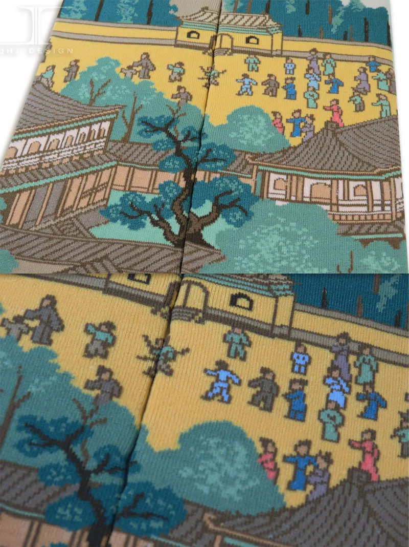Chinese Masterpiece - Along the River During the Qingming Festival- Rainbow bridge from QingMing river painting(3 of 4)