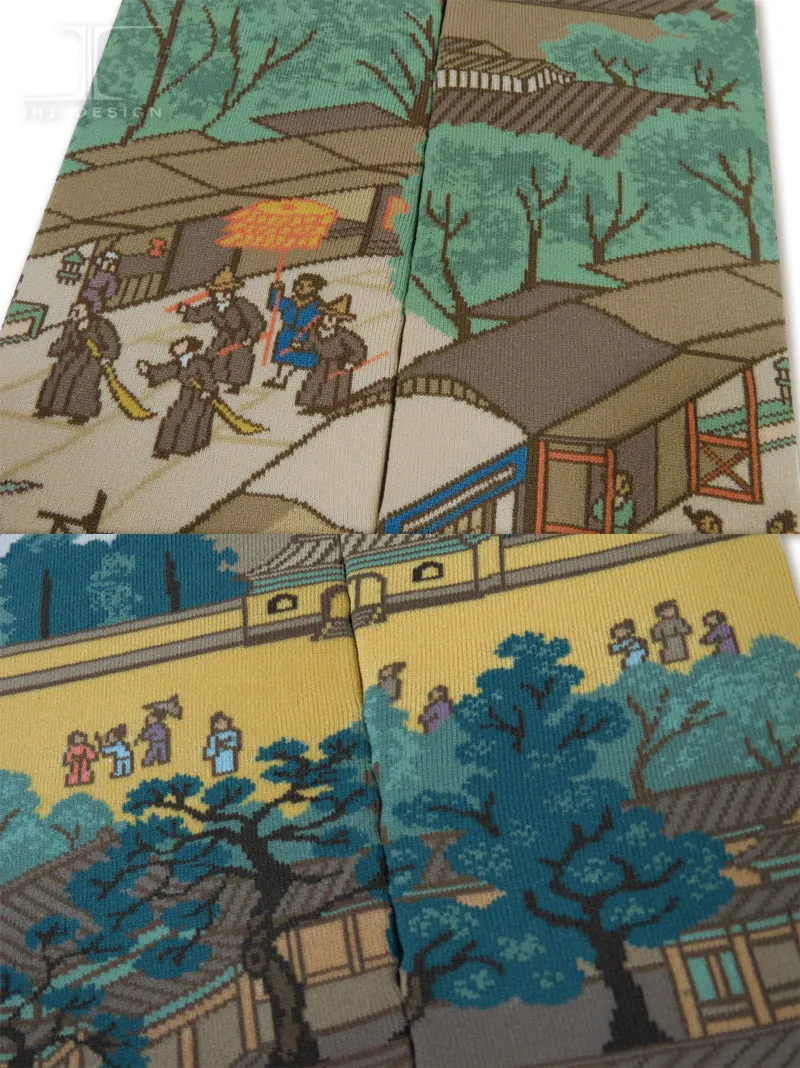 Chinese Masterpiece - Along the River During the Qingming Festival- Rainbow bridge from QingMing river painting(4 of 4)