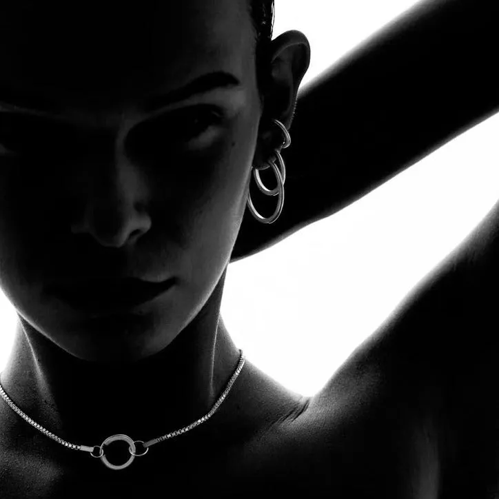 CO hoop earring