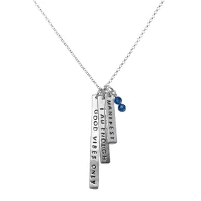 Custom Skinny Bars Necklace | 3 Bars | Sterling
