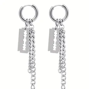 Deadly Chain Hoop Earrings