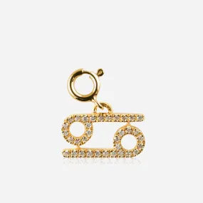 Diamond Star Sign Charm Cancer