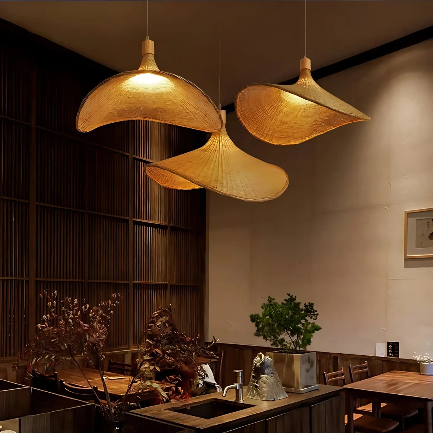 Eisenach - Bamboo Weave Pendant Lamp