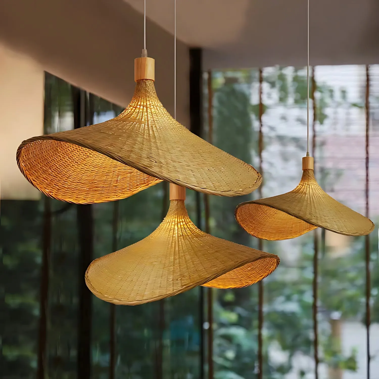 Eisenach - Bamboo Weave Pendant Lamp