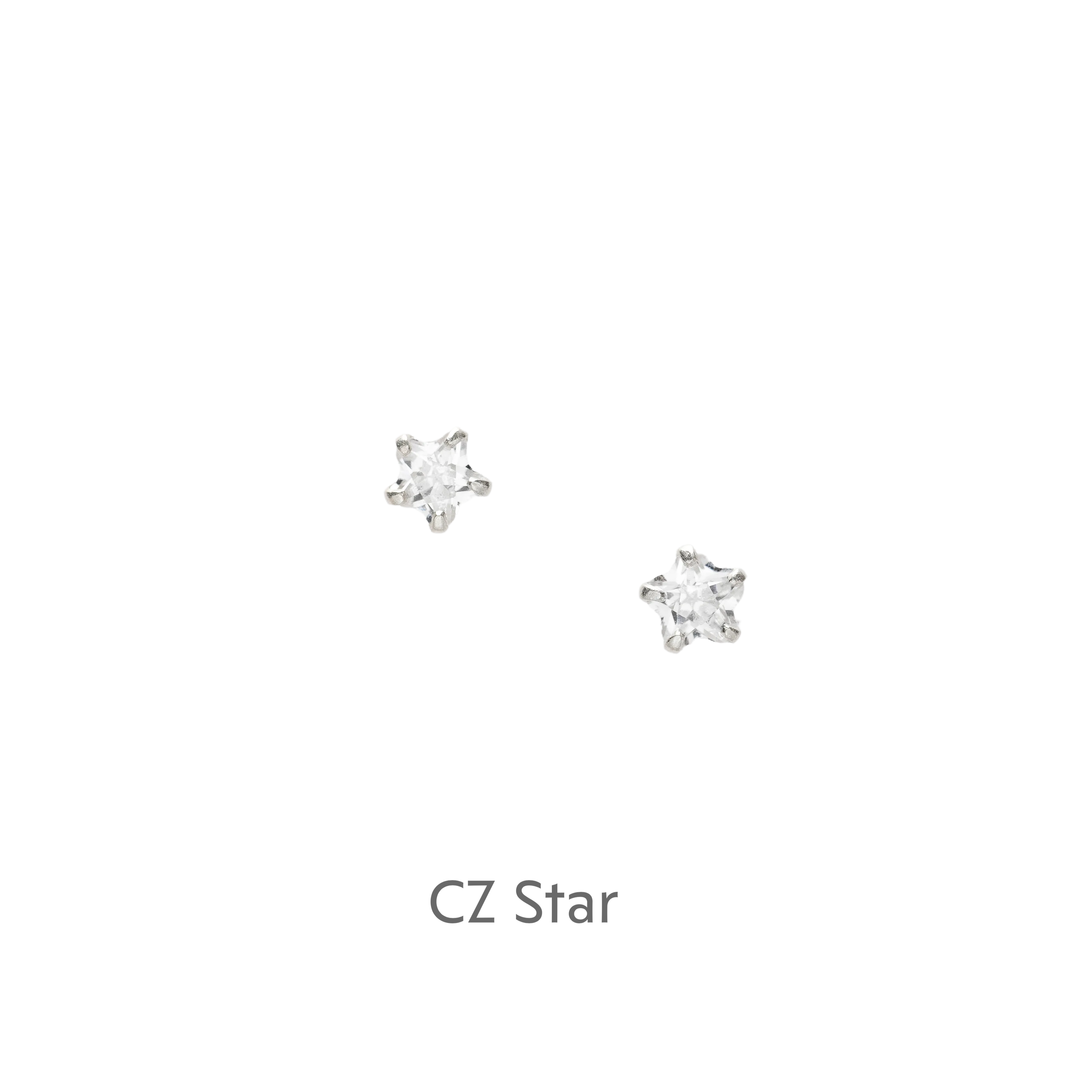 Floral Star Sterling Silver Stud Earrings on Boxed Card - Perfect Gift Idea
