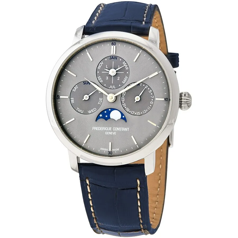 Frederique Constant Slim Line Perpetual Automatic Grey Dial Men's Watch FC-775G4S6
