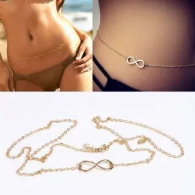 Gold Infinity Hip Chain