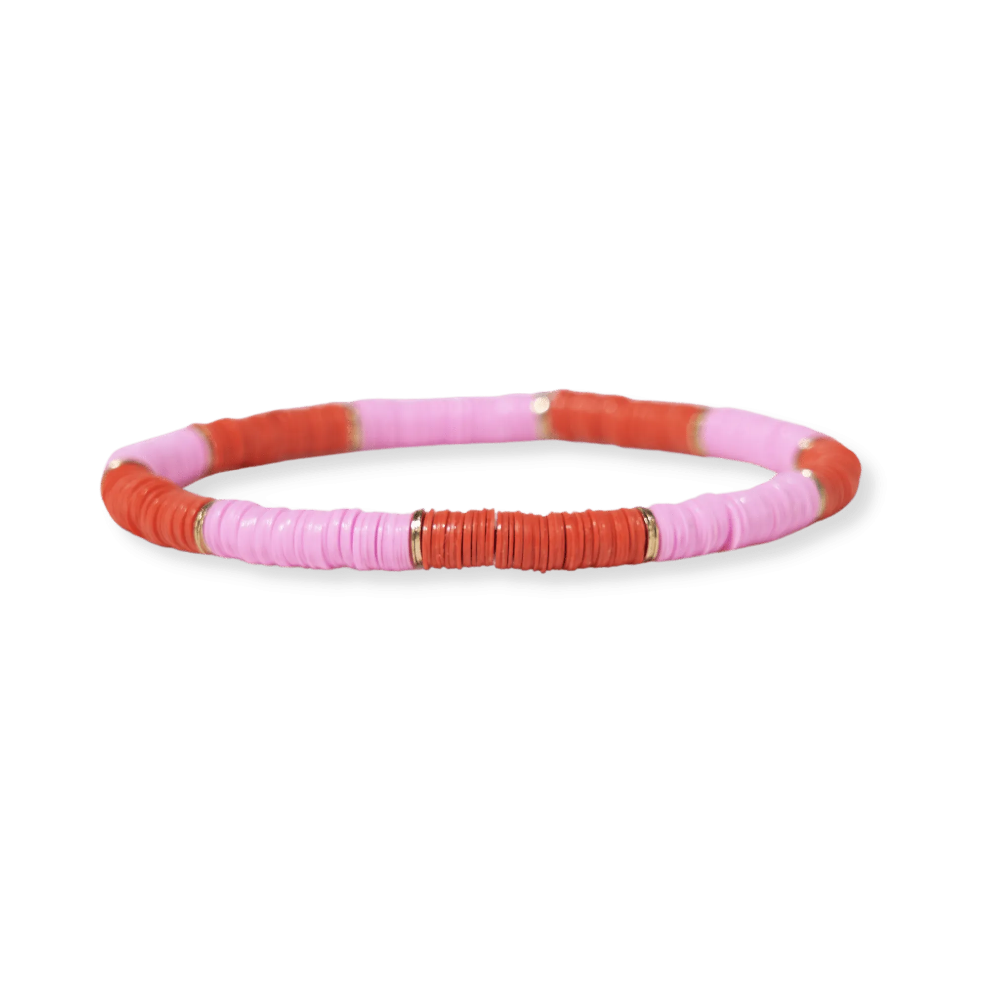 Grace Coral Lilac Stretch Bracelet