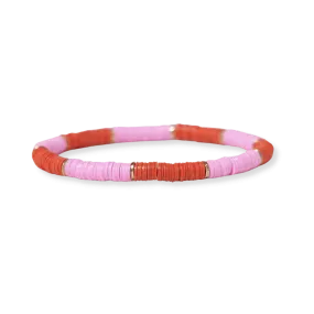 Grace Coral Lilac Stretch Bracelet