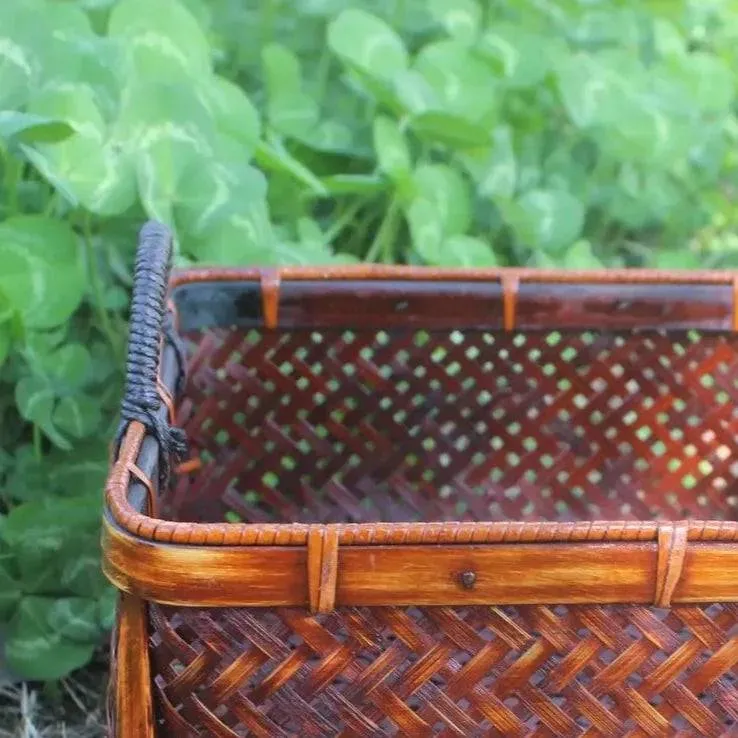 Handwoven Bamboo Basket - Bread, Fruit, Tea Set, Gift Box
