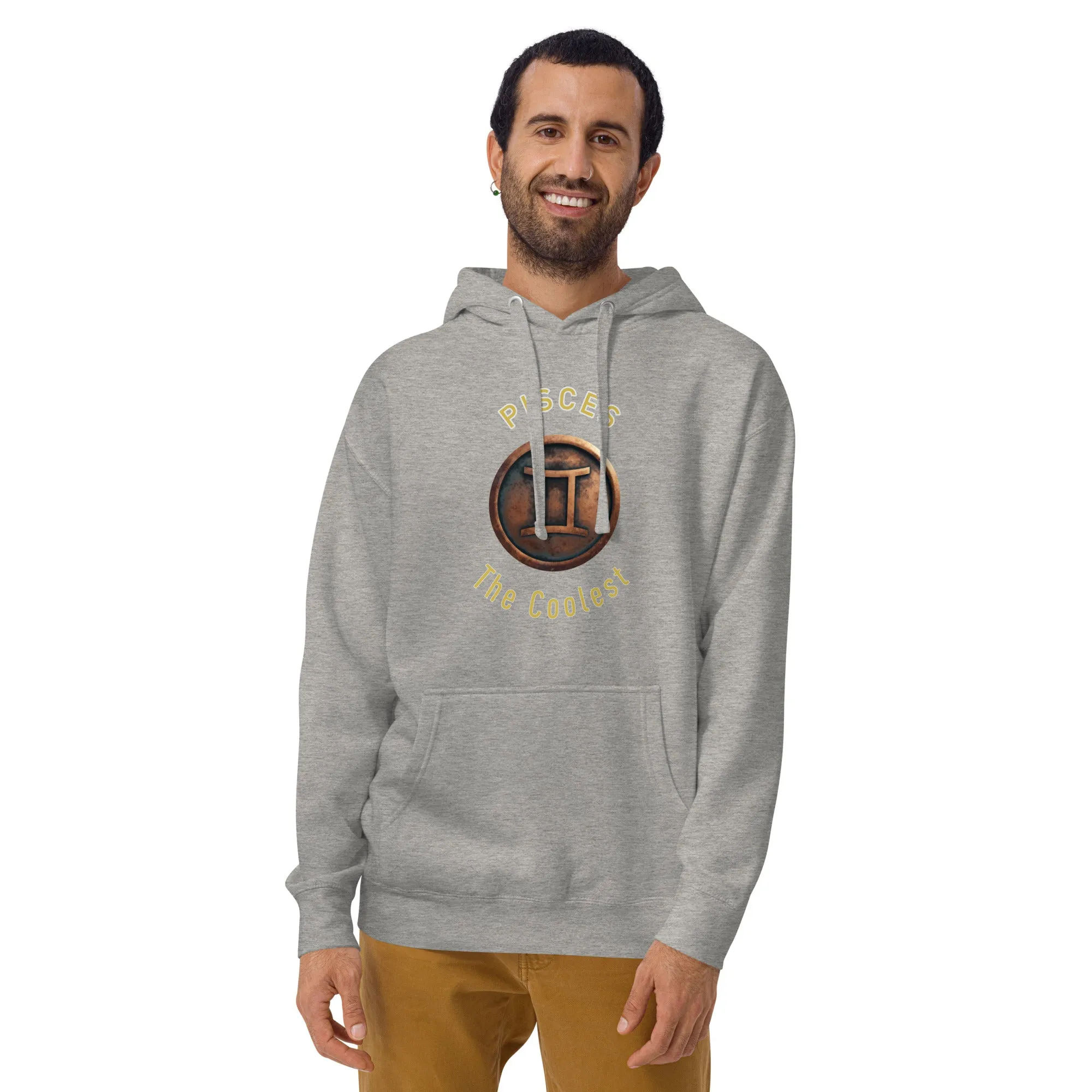 Hoodie Mens Designer (Hoodies Mens - Pisces Zodiac Sign 0052)