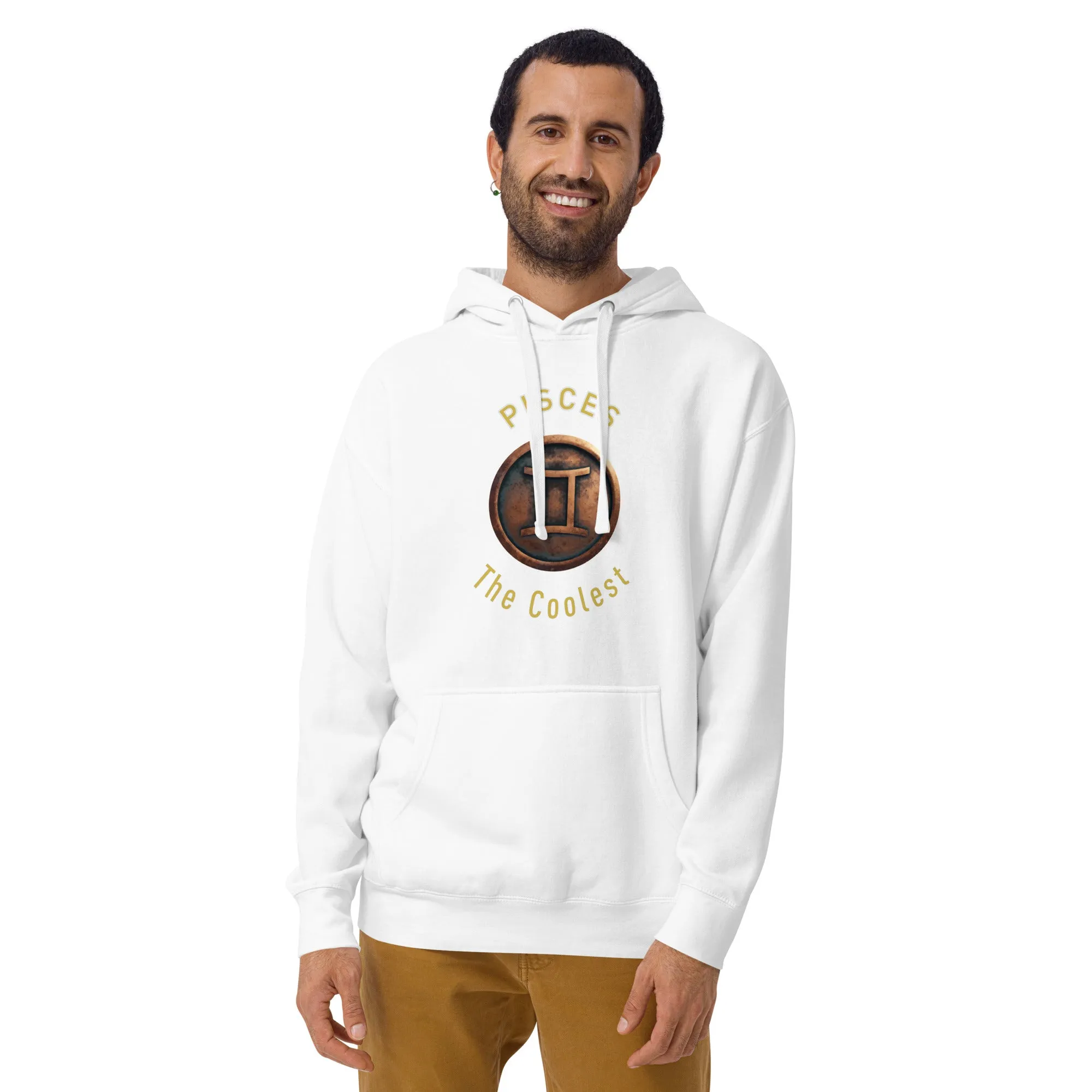 Hoodie Mens Designer (Hoodies Mens - Pisces Zodiac Sign 0052)