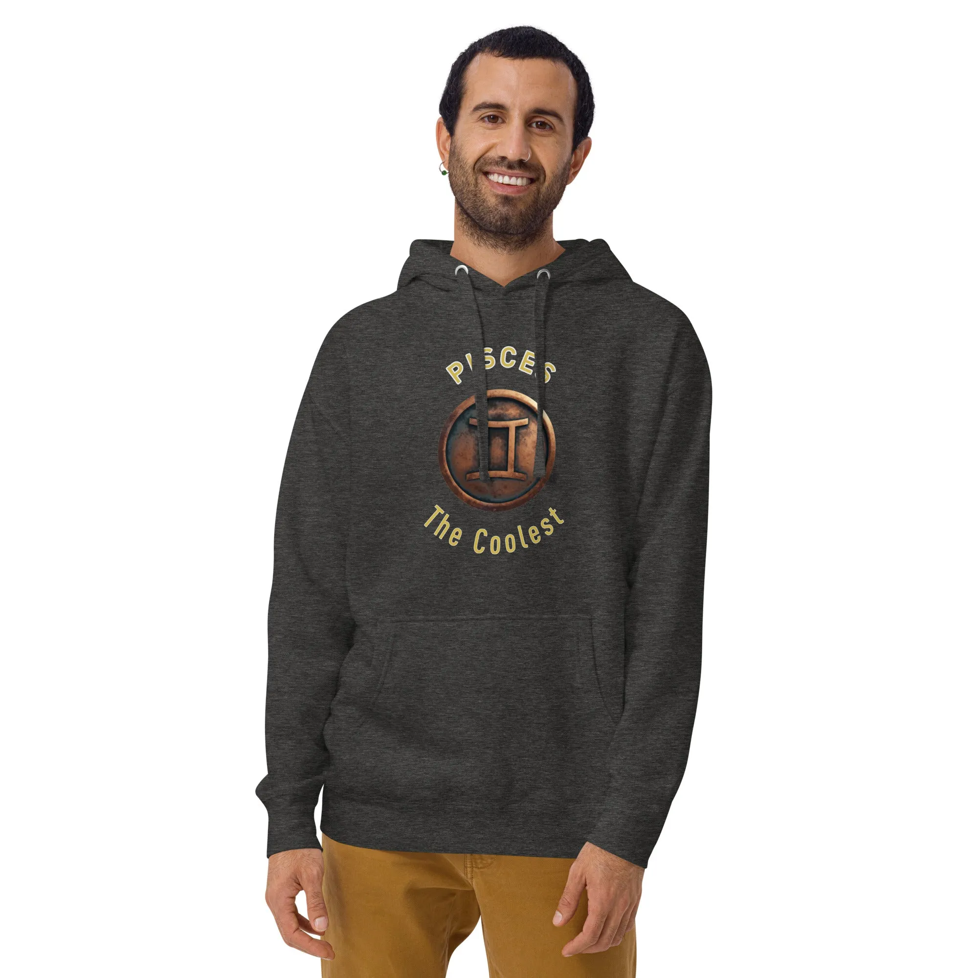 Hoodie Mens Designer (Hoodies Mens - Pisces Zodiac Sign 0052)