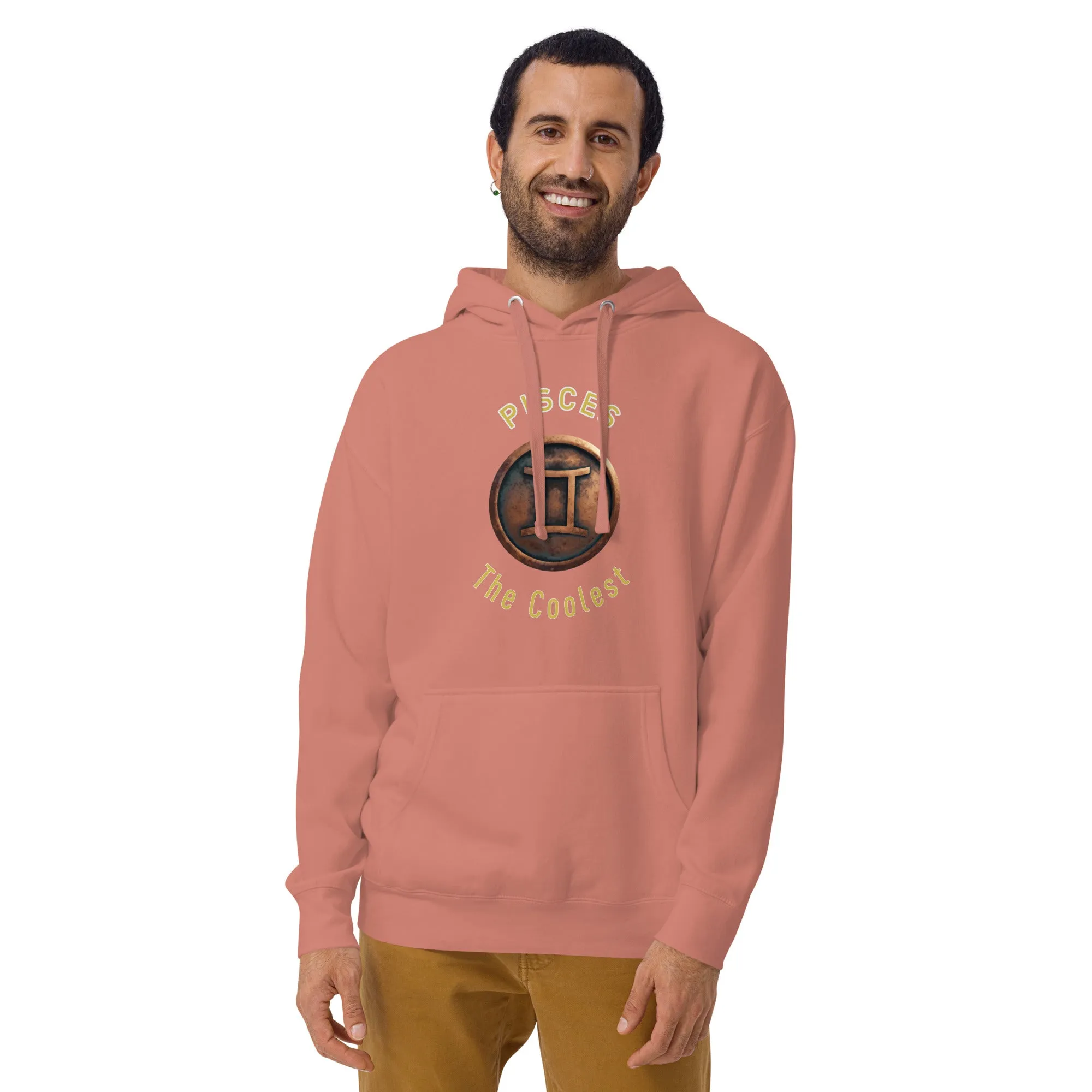 Hoodie Mens Designer (Hoodies Mens - Pisces Zodiac Sign 0052)