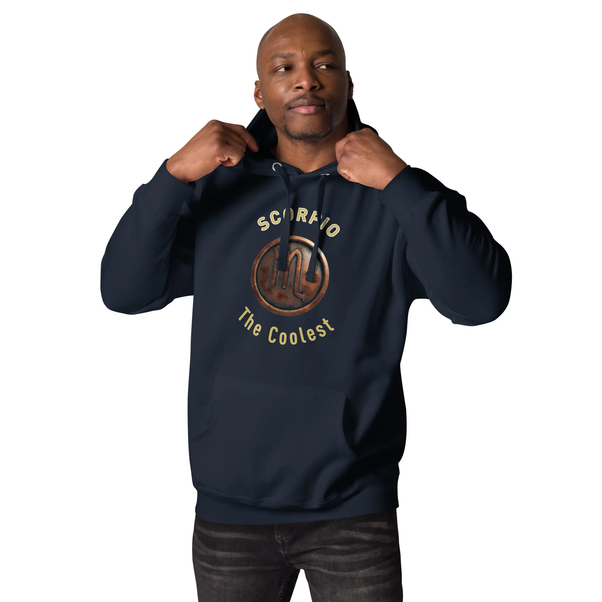 Hoodie Mens Designer (Hoodies Mens - Scorpio Zodiac Sign 0048)