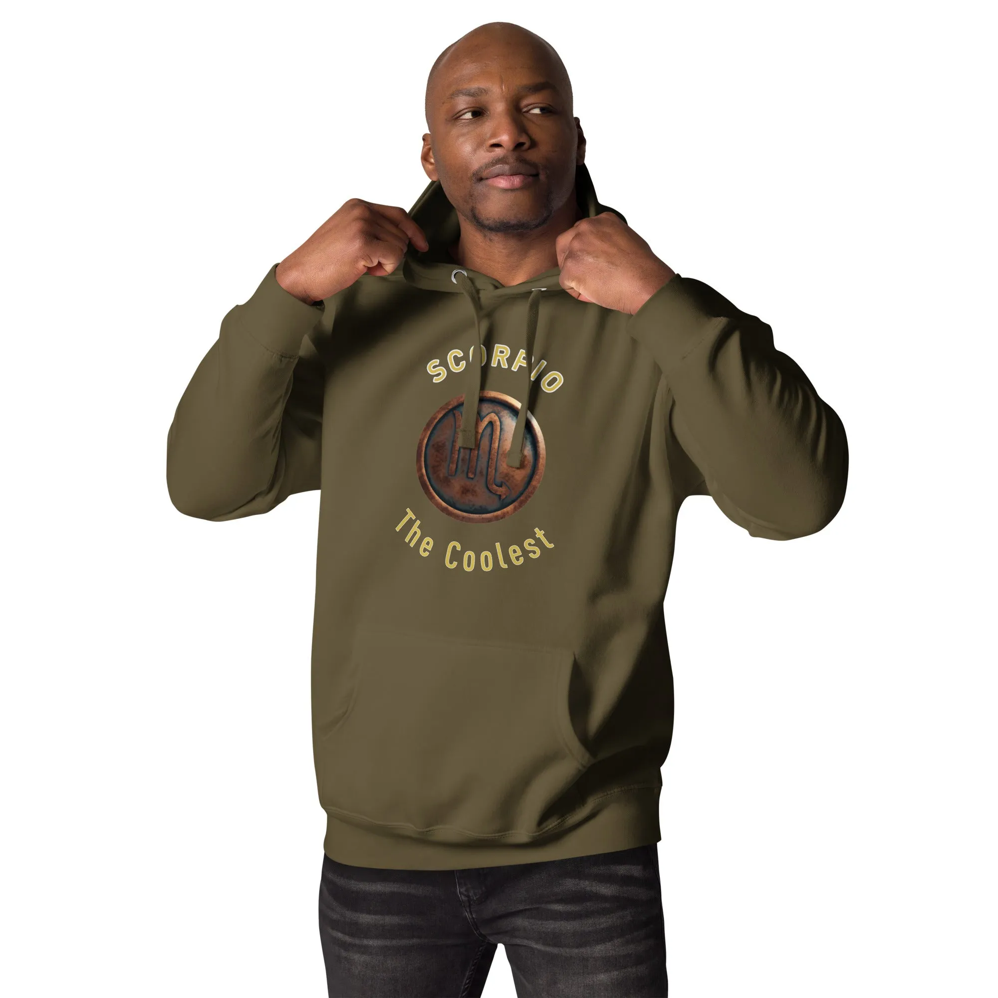 Hoodie Mens Designer (Hoodies Mens - Scorpio Zodiac Sign 0048)