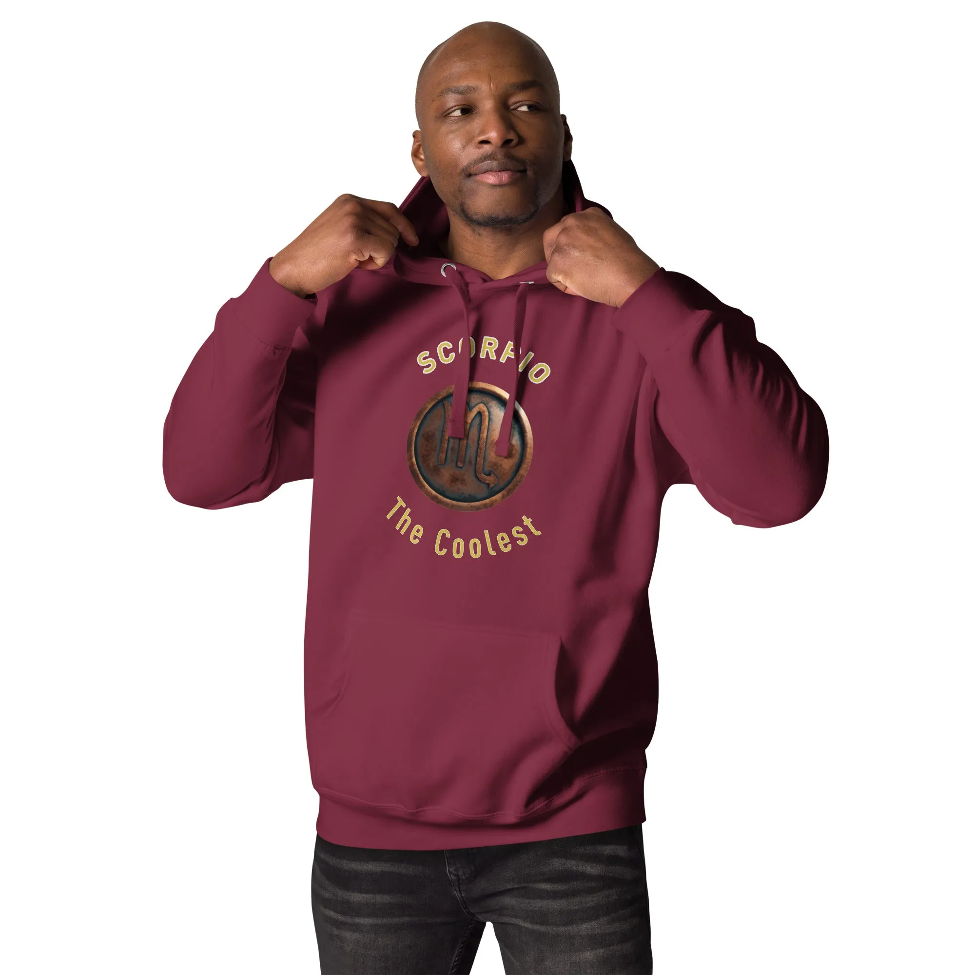Hoodie Mens Designer (Hoodies Mens - Scorpio Zodiac Sign 0048)