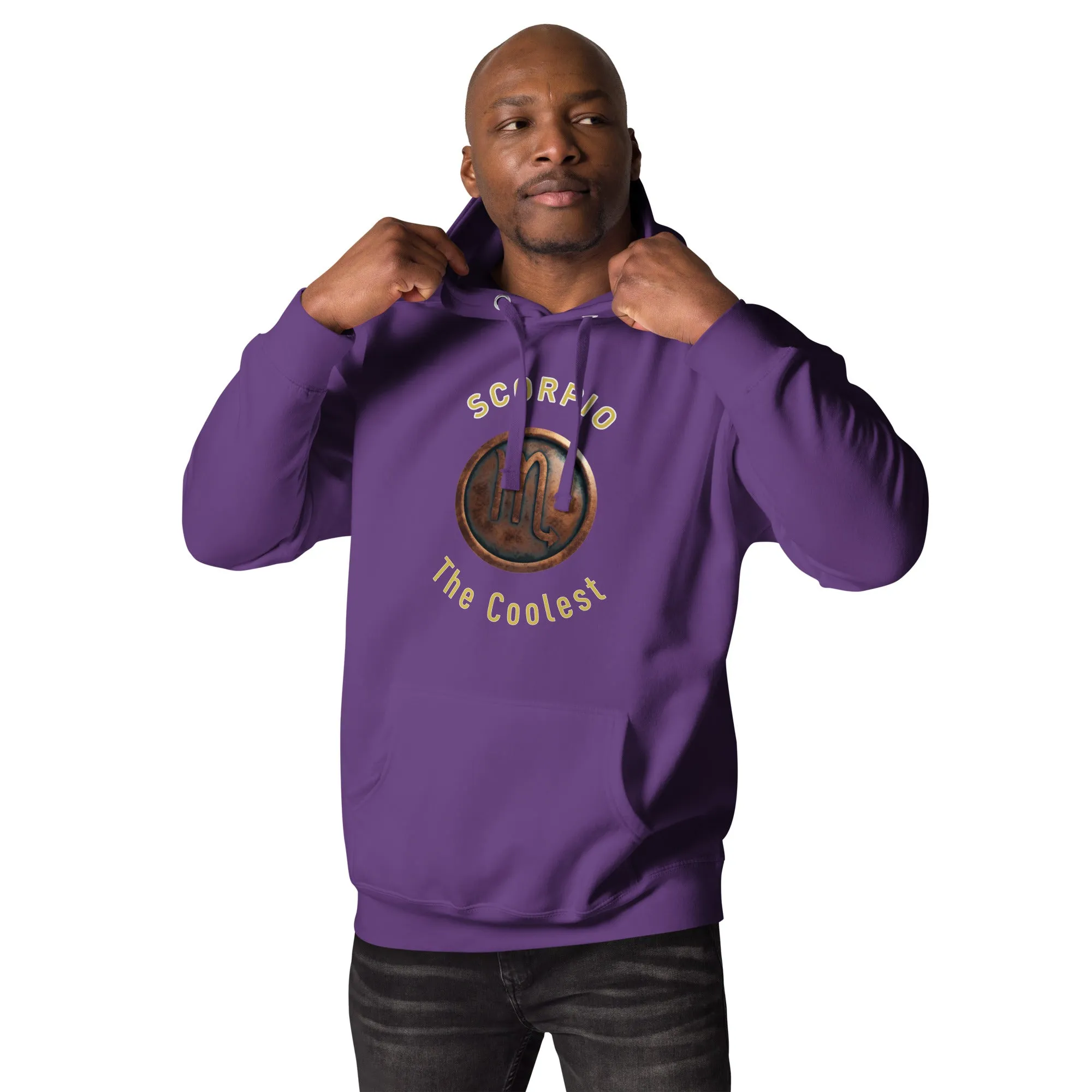 Hoodie Mens Designer (Hoodies Mens - Scorpio Zodiac Sign 0048)