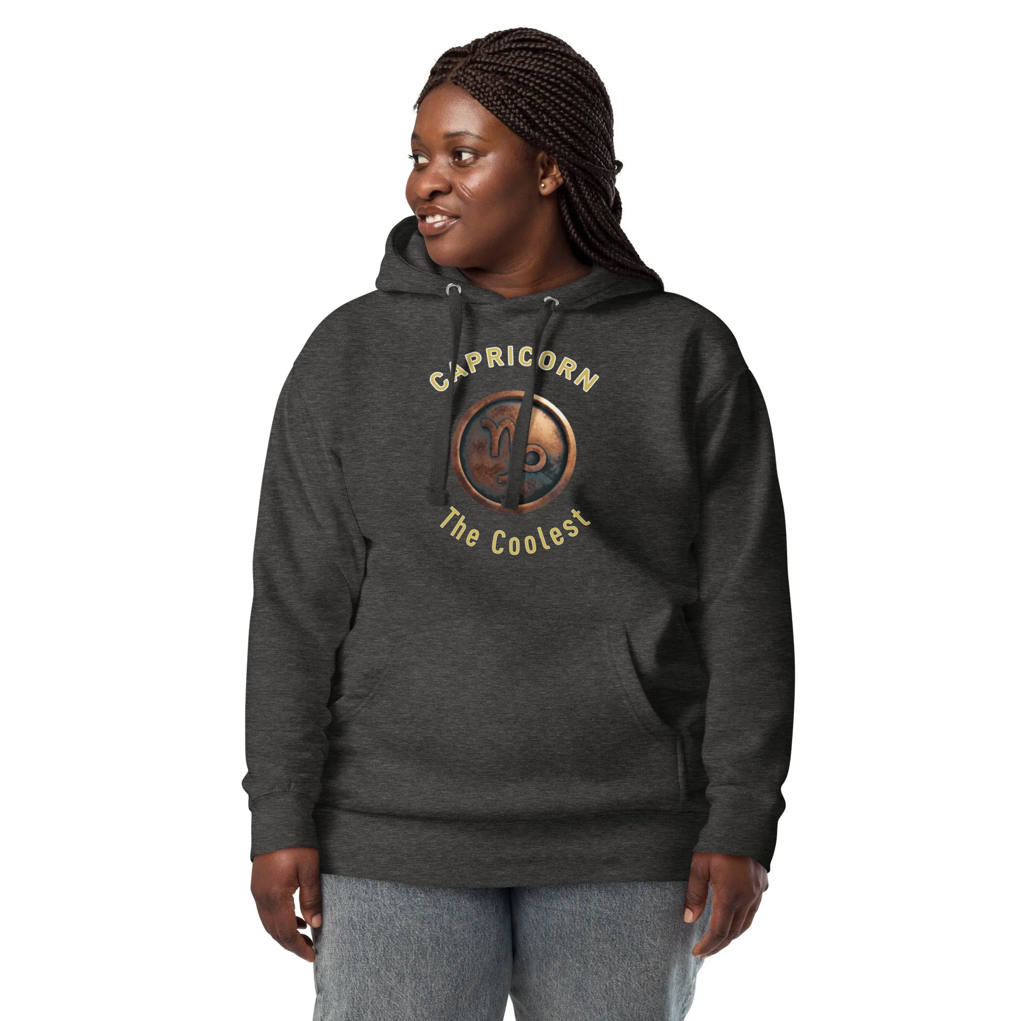 Hoodie Womens Designer (Hoodies Womens - Capricorn Zodiac Sign 0050)