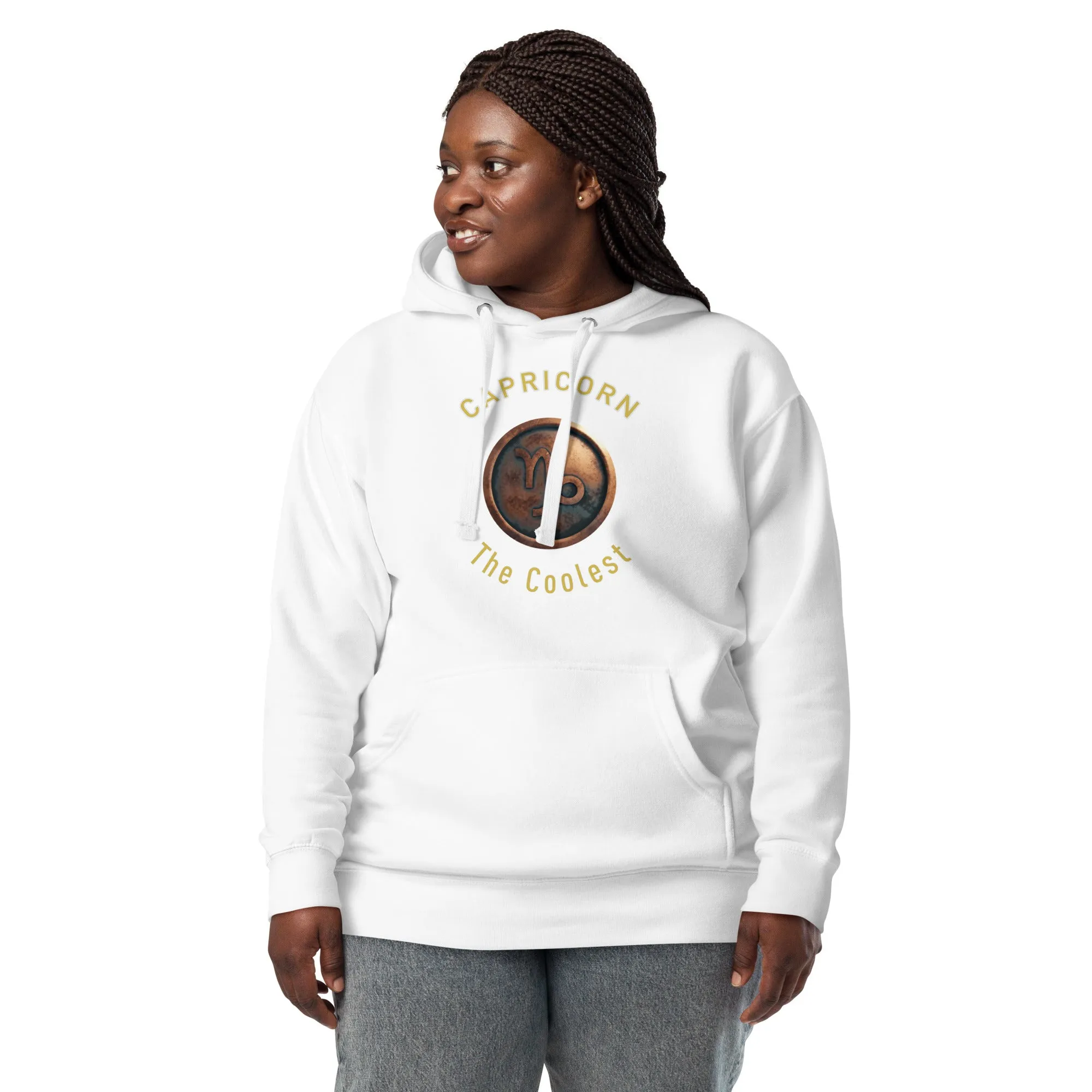Hoodie Womens Designer (Hoodies Womens - Capricorn Zodiac Sign 0050)