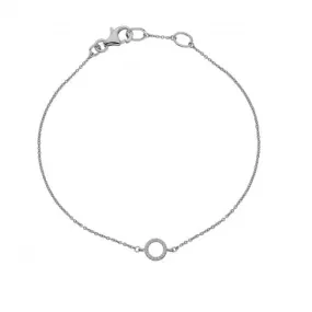 Hot Diamonds Infinity White Gold Bracelet GB002
