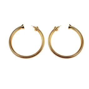 House of Lavande Harbor Snake Chain post hoop earring