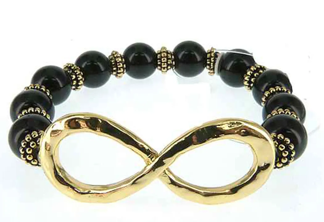 Infinity Bead Bracelet Hand by Jewelry Nexus