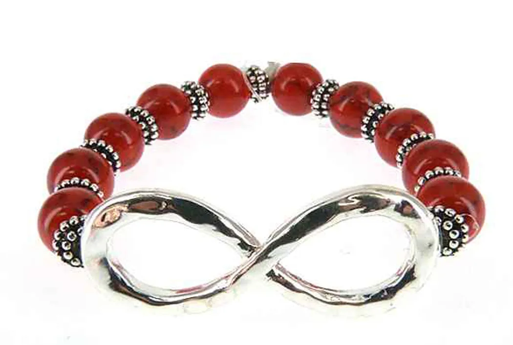 Infinity Bead Bracelet Hand by Jewelry Nexus